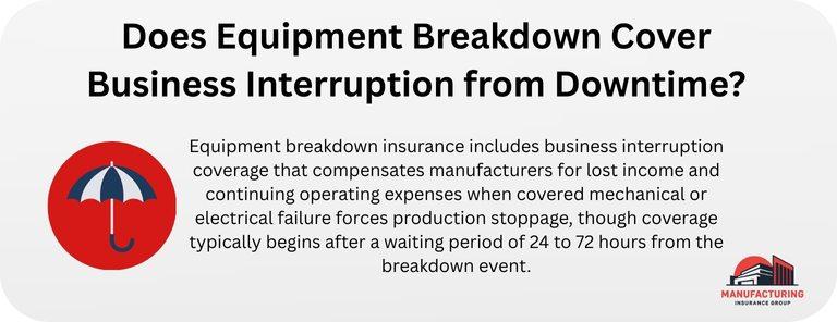 Does Equipment Breakdown Cover Business Interruption from Downtime