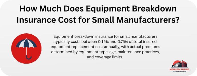 How Much Does Equipment Breakdown Insurance Cost for Small Manufacturers