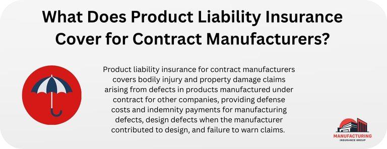 What Does Product Liability Insurance Cover for Contract Manufacturers