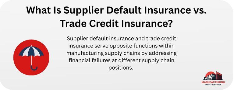 What Is Supplier Default Insurance vs. Trade Credit Insurance?