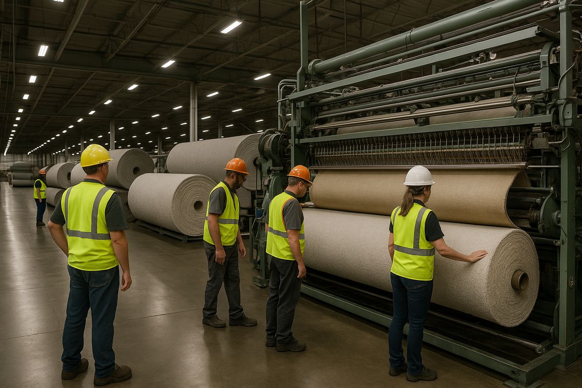 Carpet manufacturing facility in Dalton, Georgia